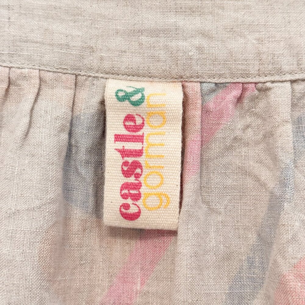 Gorman x Castle Colorful Linen Mini Skirt Size AU 8 / US 4 - Picture 6 of 12